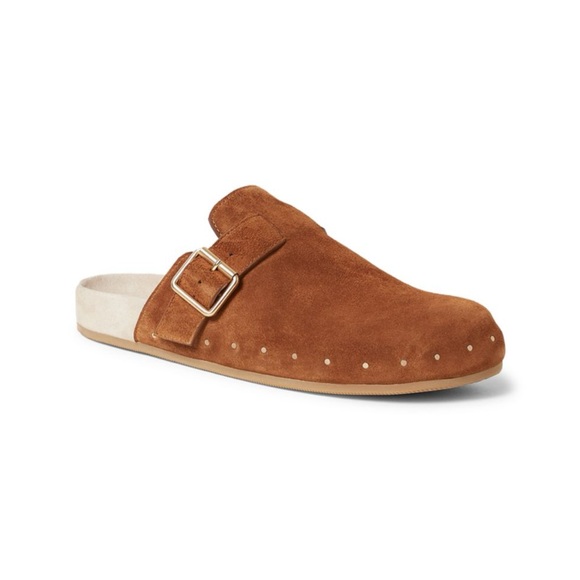 NWT Loeffler Randall Jayden Studded Suede Clogs - Picture 2 of 5